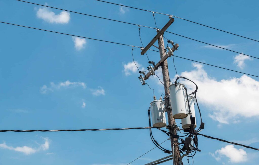 Transformers on pole